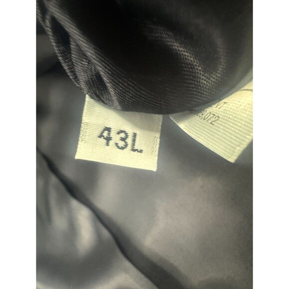 Hart Schaffner Marx Sports Coat Men Size 43L 2 Button Black Classic Wool - Picture 7 of 16